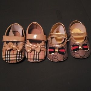 2/$8 Soft sole infant girl shoes